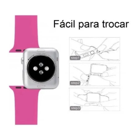 Pulseira de Silicone para Smartwatch - Todas as Cores e Tamanhos