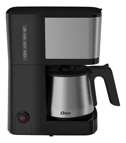 Cafeteira Elétrica 1,2 Litros Com Jarra Inox Oster Cor Preto 110V