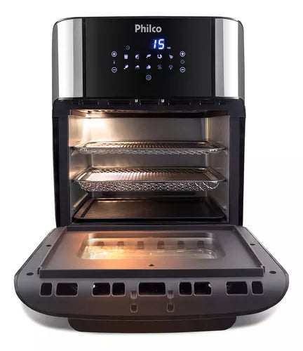 Fritadeira Elérica Air Fryer Oven Philco - 12 litros - 4 Em 1 (PROMO BLACK)