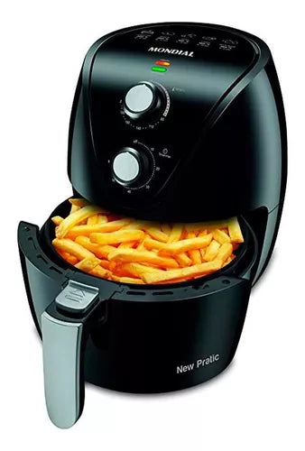 Fritadeira Sem Óleo Air Fryer 3,5L Mondial Preto/Inox (PROMO BLACK)