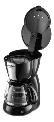 Cafeteira Britânia Cp15 Vidro Preto Com Inox 127V