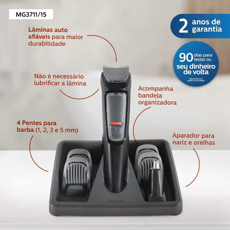 Aparador de Pelos Philips - Multigroom Bivolt