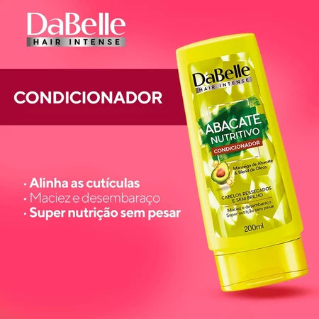 Kit DaBelle Hair Intense Abacate Nutritivo Shampoo + Condicionador