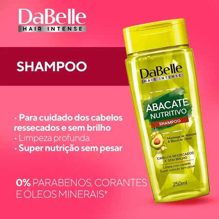 Kit DaBelle Hair Intense Abacate Nutritivo Shampoo + Condicionador