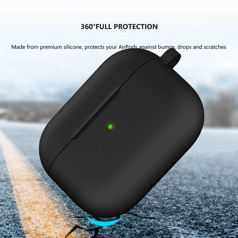 Capa/Case de Silicone Protetora - Airpods (PROMO BLACK)